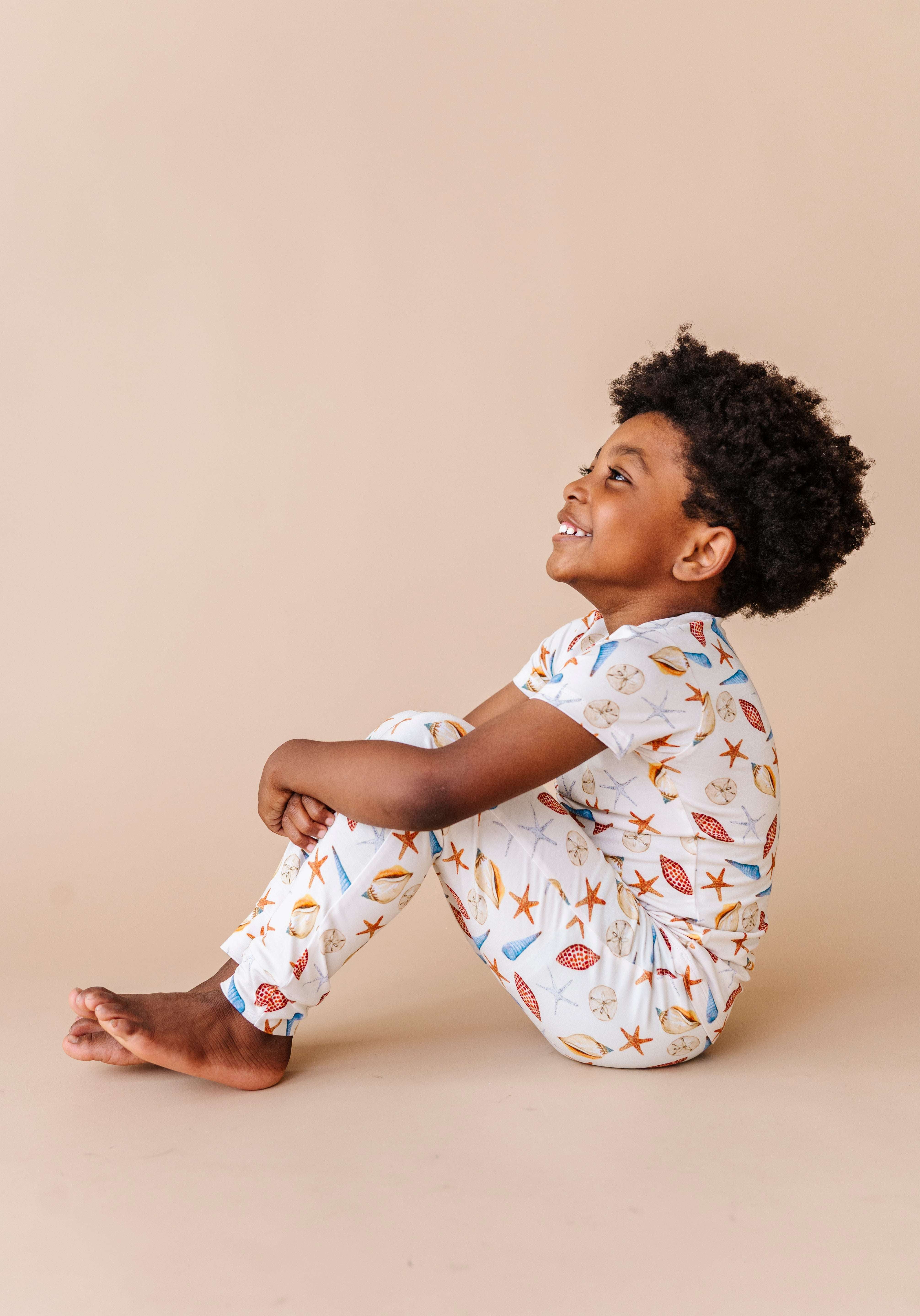 Sea Shells Two Piece Pajama Set