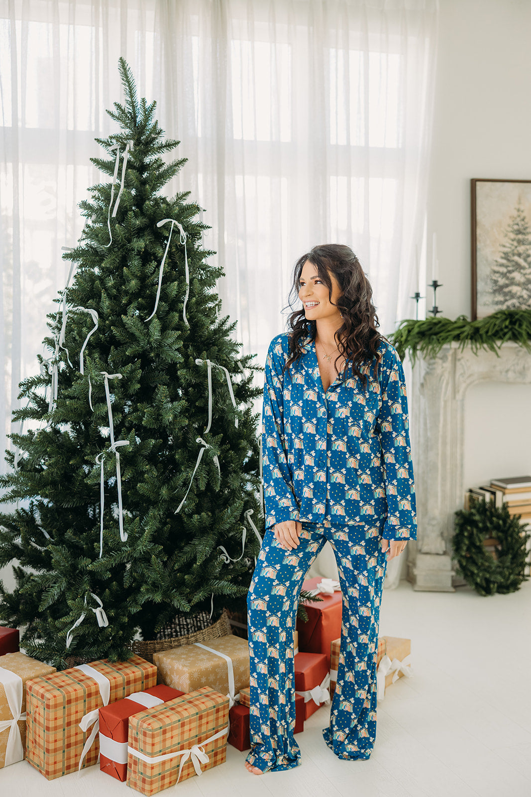 Nativity Women's Button Down Set