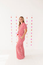 Load image into Gallery viewer, Red Affirmation Heart Women&#39;s Flare Pajama Set
