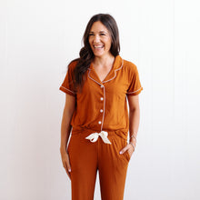 Load image into Gallery viewer, Rust Ribbed Womens Flare Set
