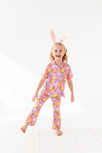 Pink Easter Girls Flare Set