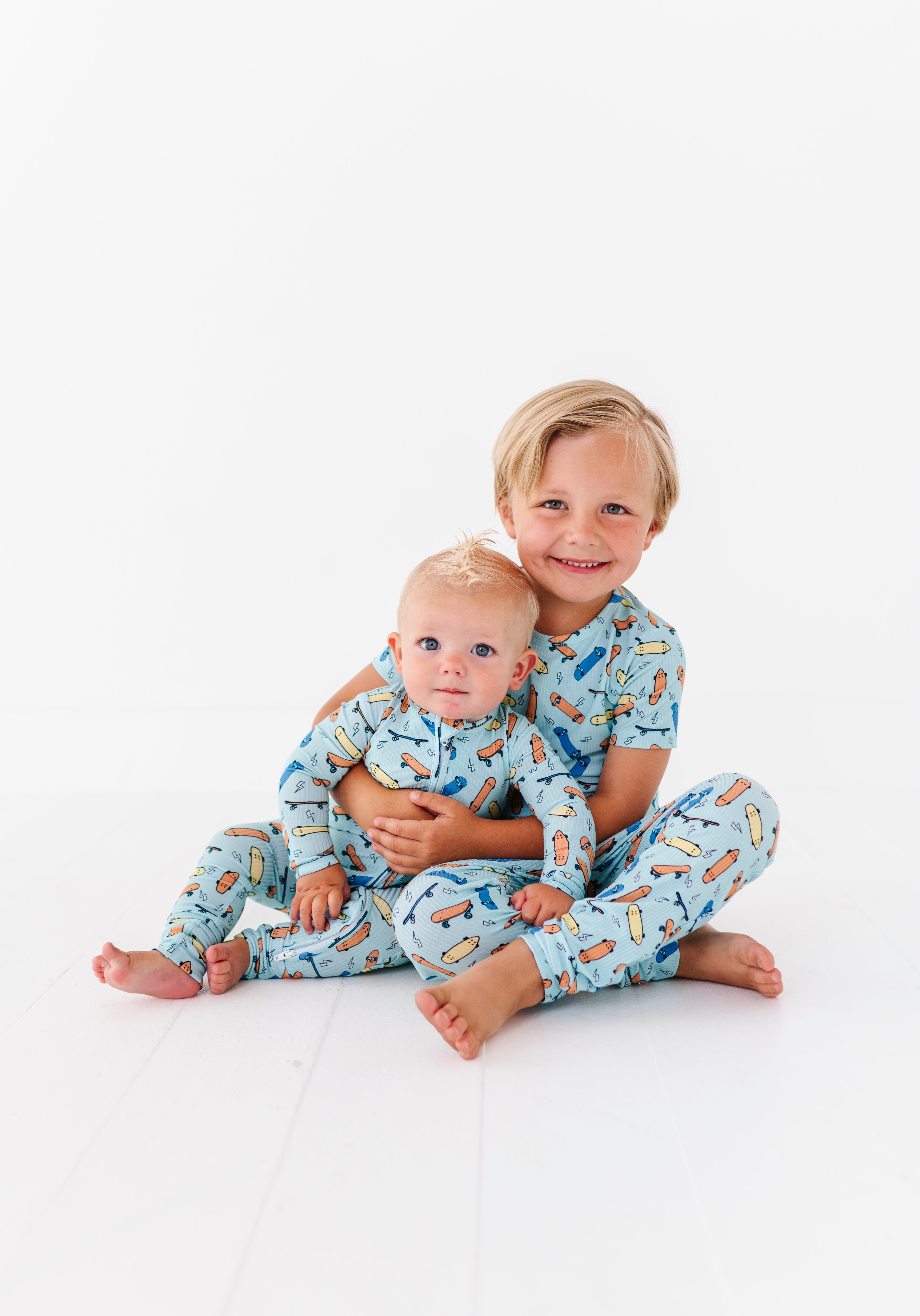 Ribbed Skateboard Two Piece Pajama Set