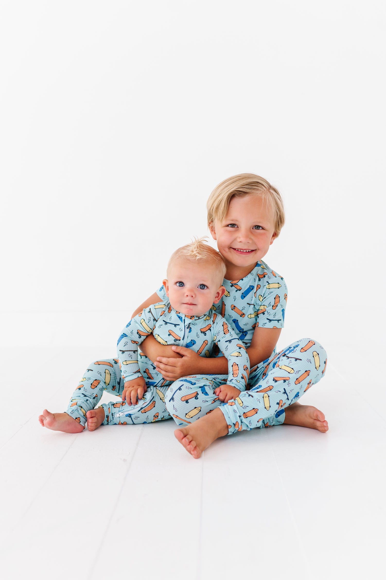 Ribbed Skateboard Two Piece Pajama Set