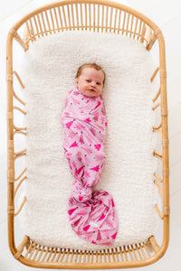 Pink Pine Tree Swaddle