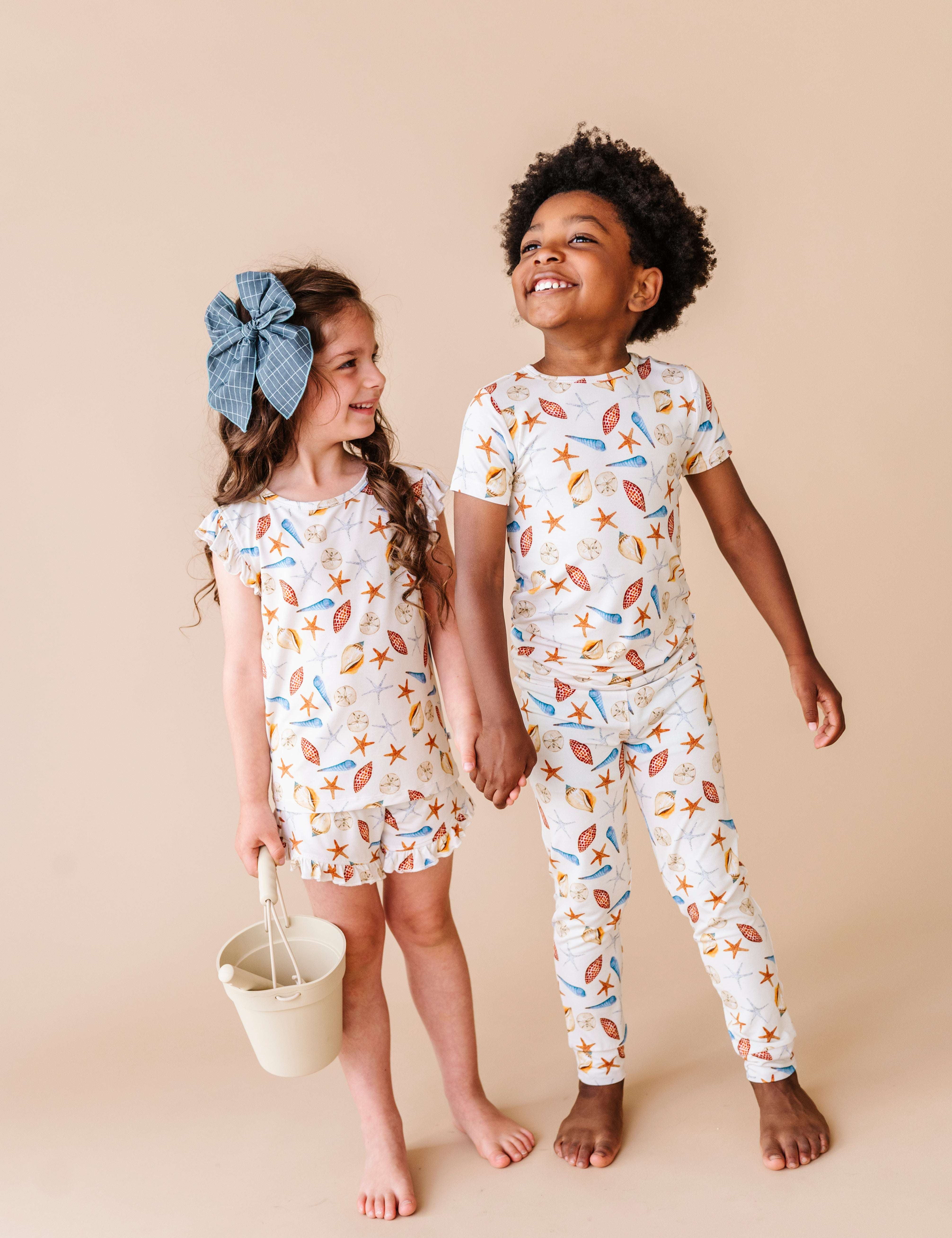 Sea Shells Two Piece Pajama Set