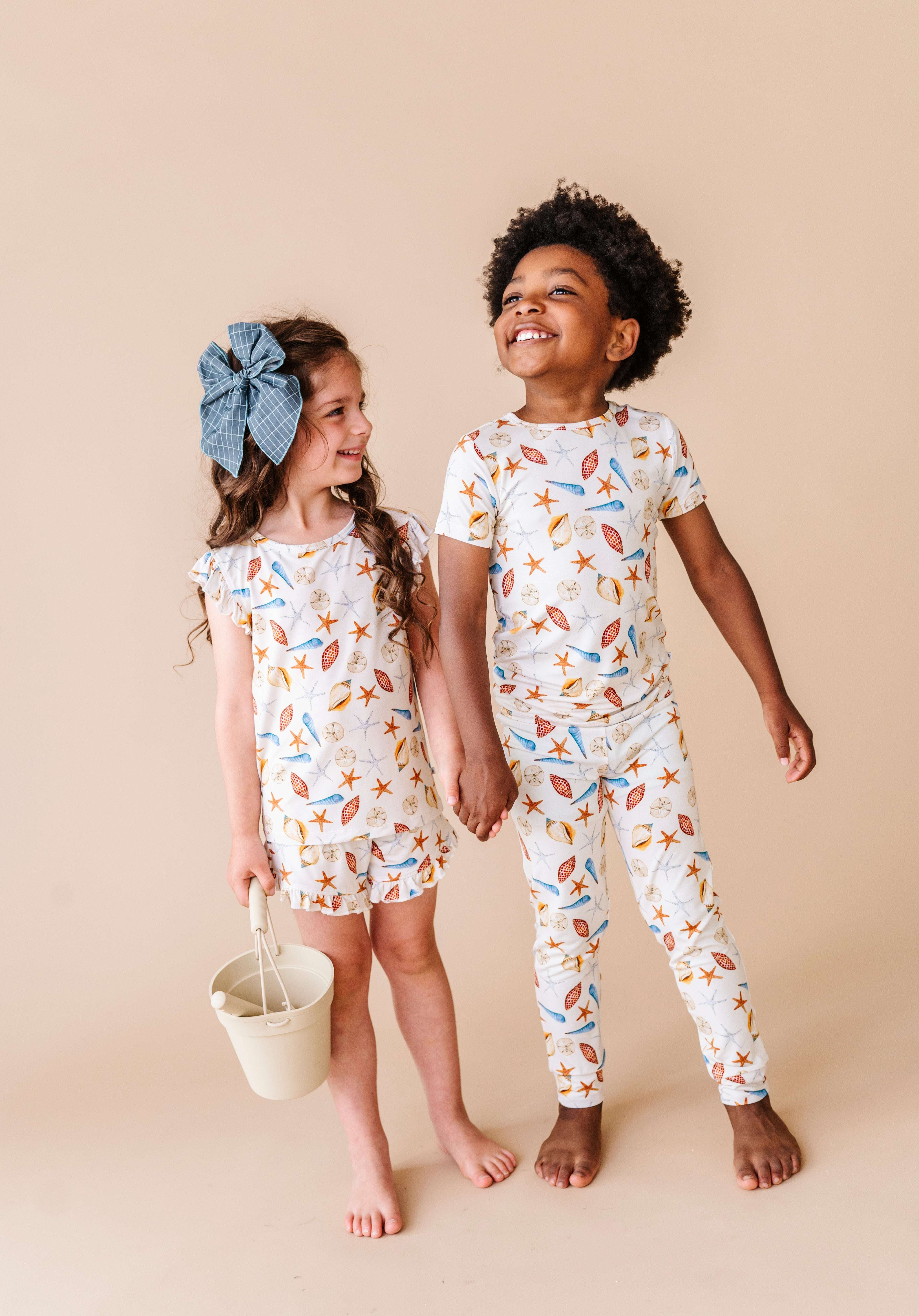 Sea Shells Two Piece Pajama Set
