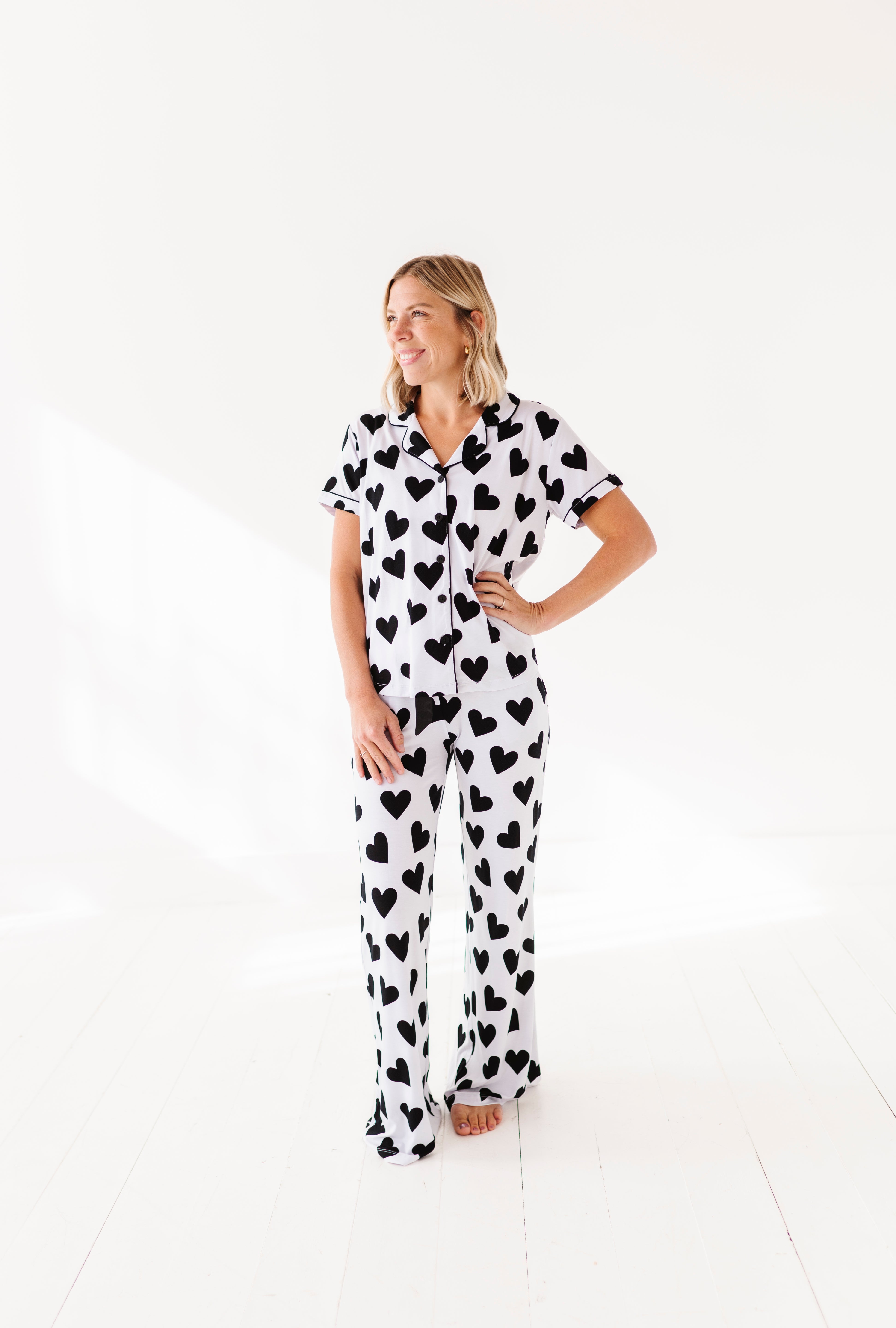 Black Hearts Women's Flare Set