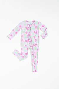 Tennis Ruffle Convertible Foot Onesie