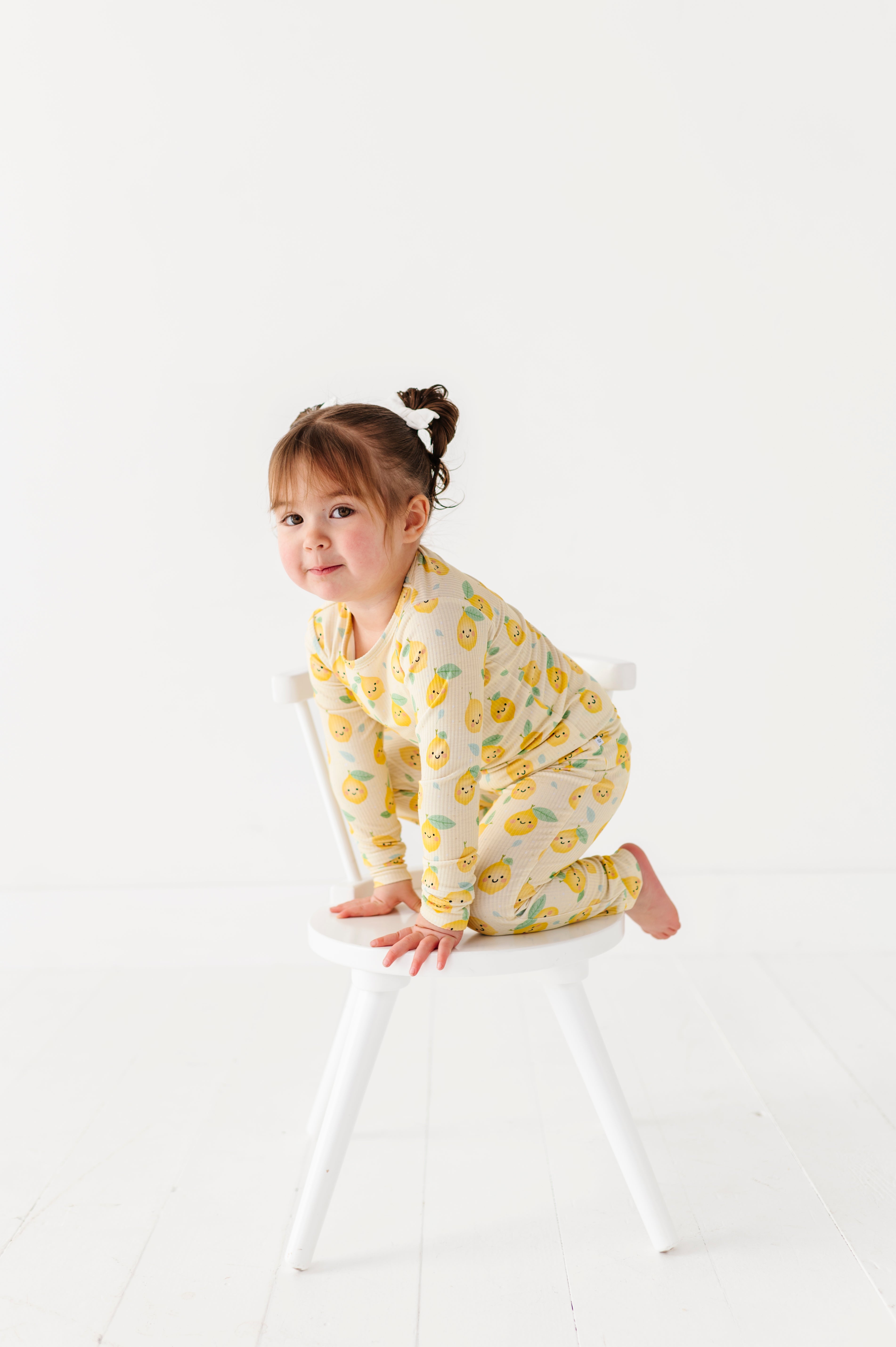 Happy Lemon Two Piece Pajama Set