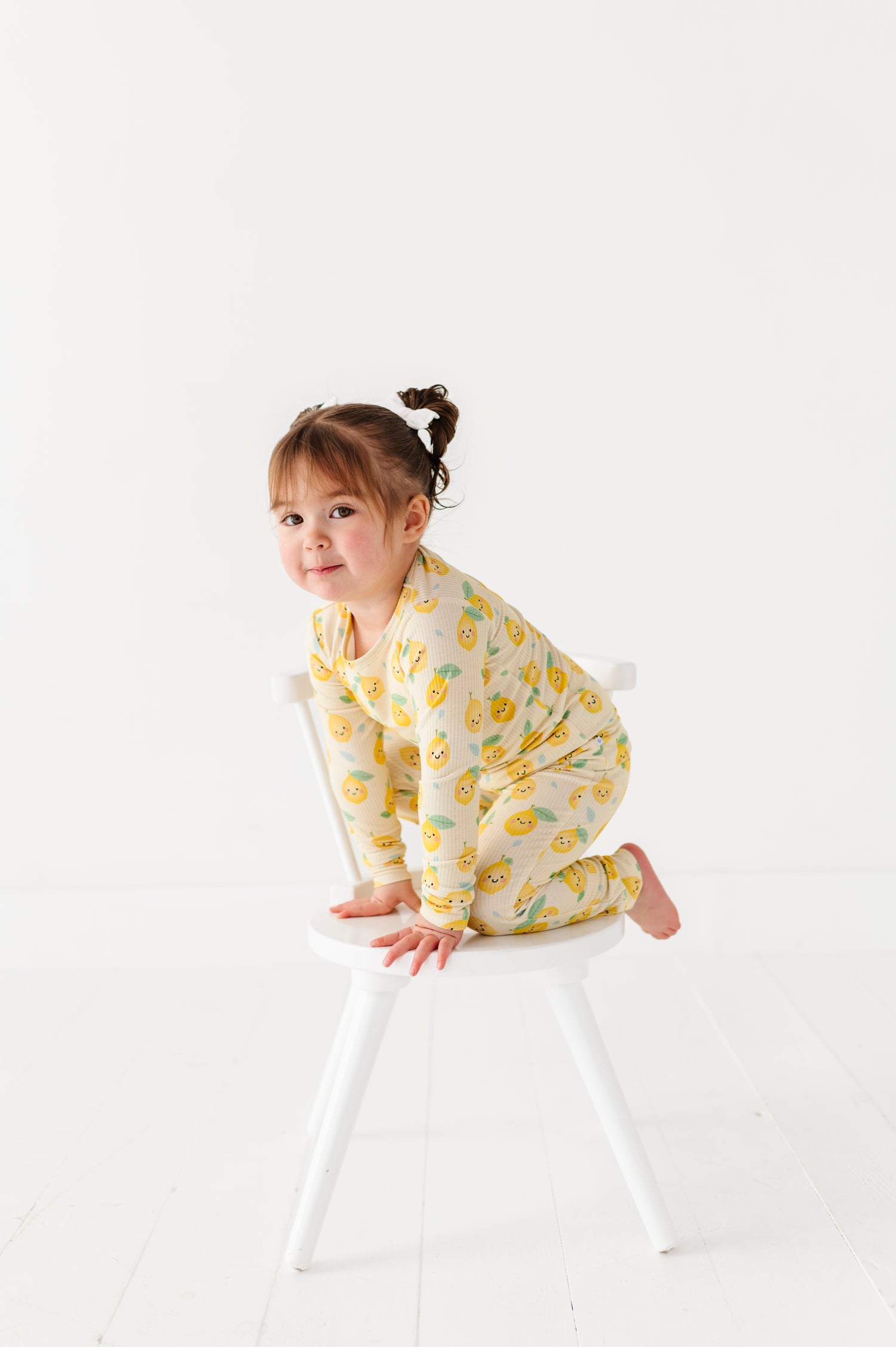 Happy Lemon Two Piece Pajama Set