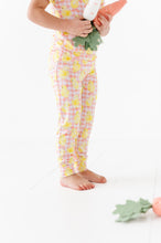 Load image into Gallery viewer, Pink Chick Gingham Short Sleeve Long Pant
