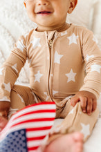 Load image into Gallery viewer, Tan Star Convertible Onesie
