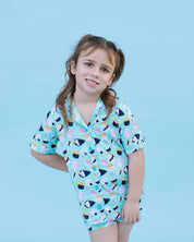 Sushi Girls Button Up Short Set
