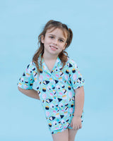 Sushi Girls Button Up Short Set