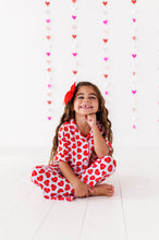 Load image into Gallery viewer, Red Affirmation Heart Girls Flare Lounge Set
