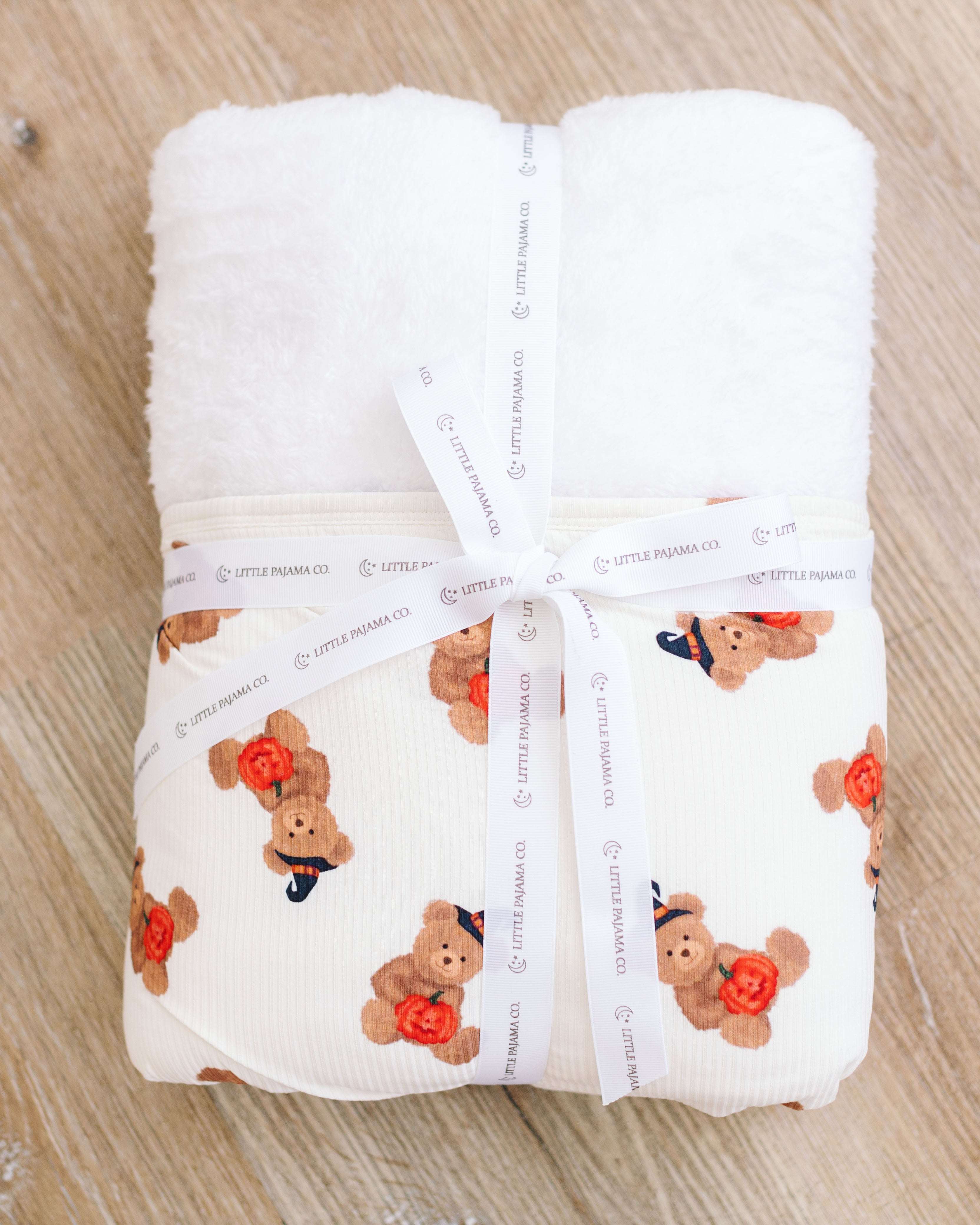 Halloween Bear Plush Blanket
