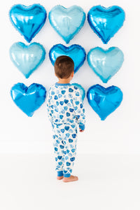 Blue Affirmation Heart Jogger Set