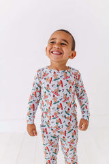 Snowboarding Gingerbread Two Piece Pajama Set
