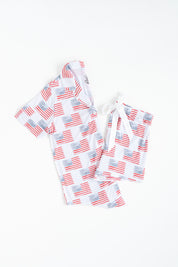 American Flag Women’s Short Set
