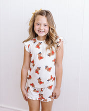 Halloween Bear Ruffle Short Set