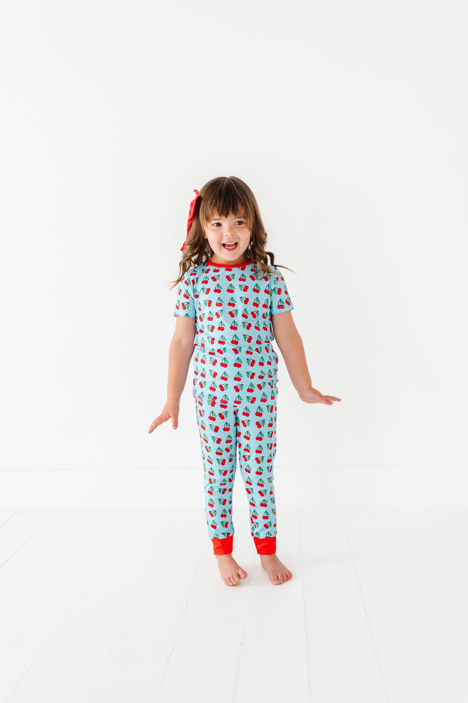 Cherries Two Piece Pajama Set