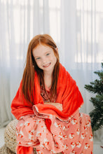 Load image into Gallery viewer, Santa and Cookie Plush Blanket
