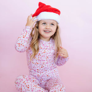 Pink Candy Cane Two-piece Long Set