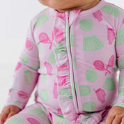 Tennis Ruffle Zipper Onesie