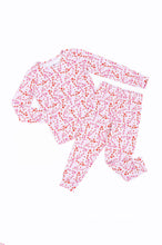 Load image into Gallery viewer, Pink Candy Cane Two-piece Long Set
