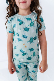 Sea Turtles Two Piece Pajama Set