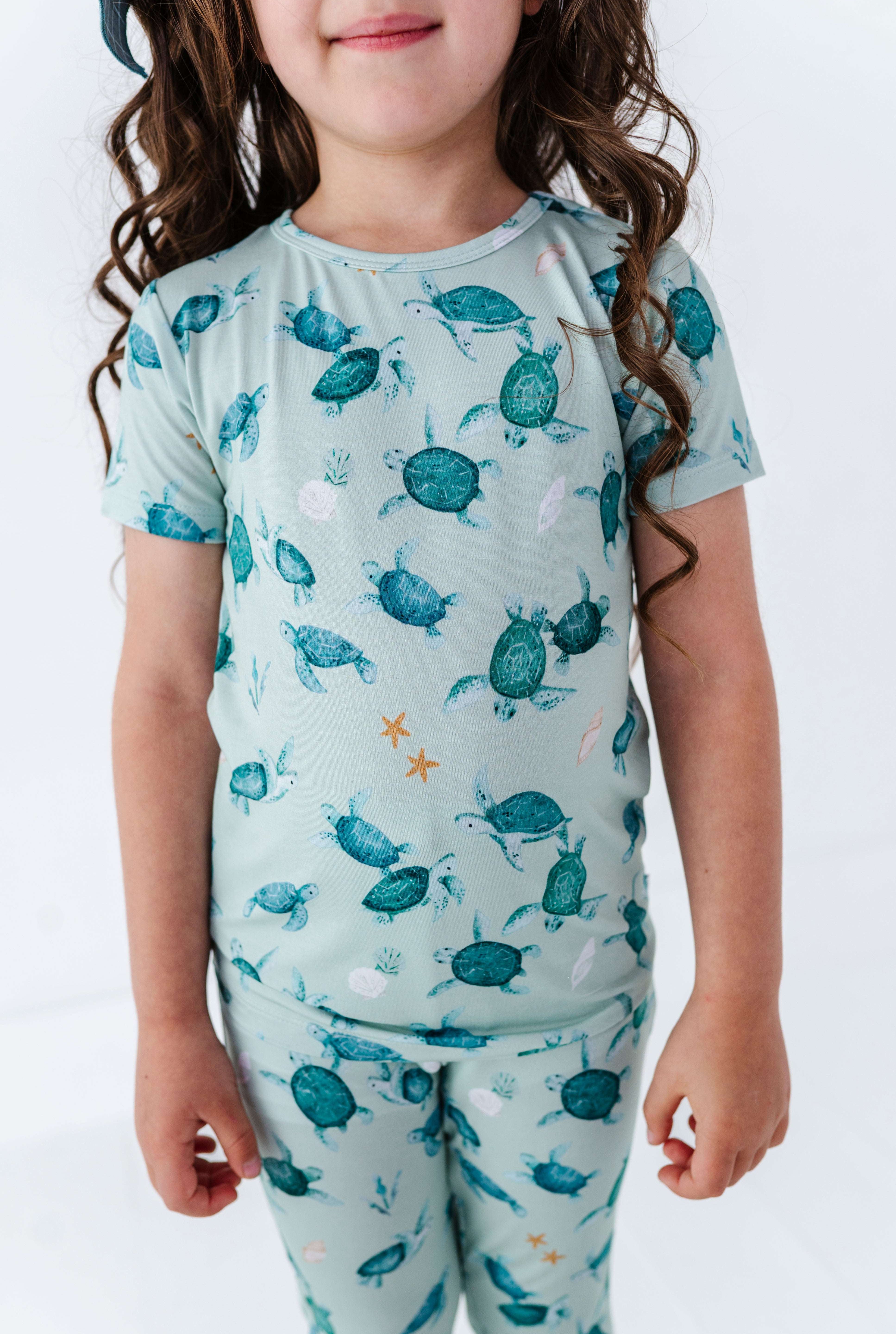 Sea Turtles Two Piece Pajama Set