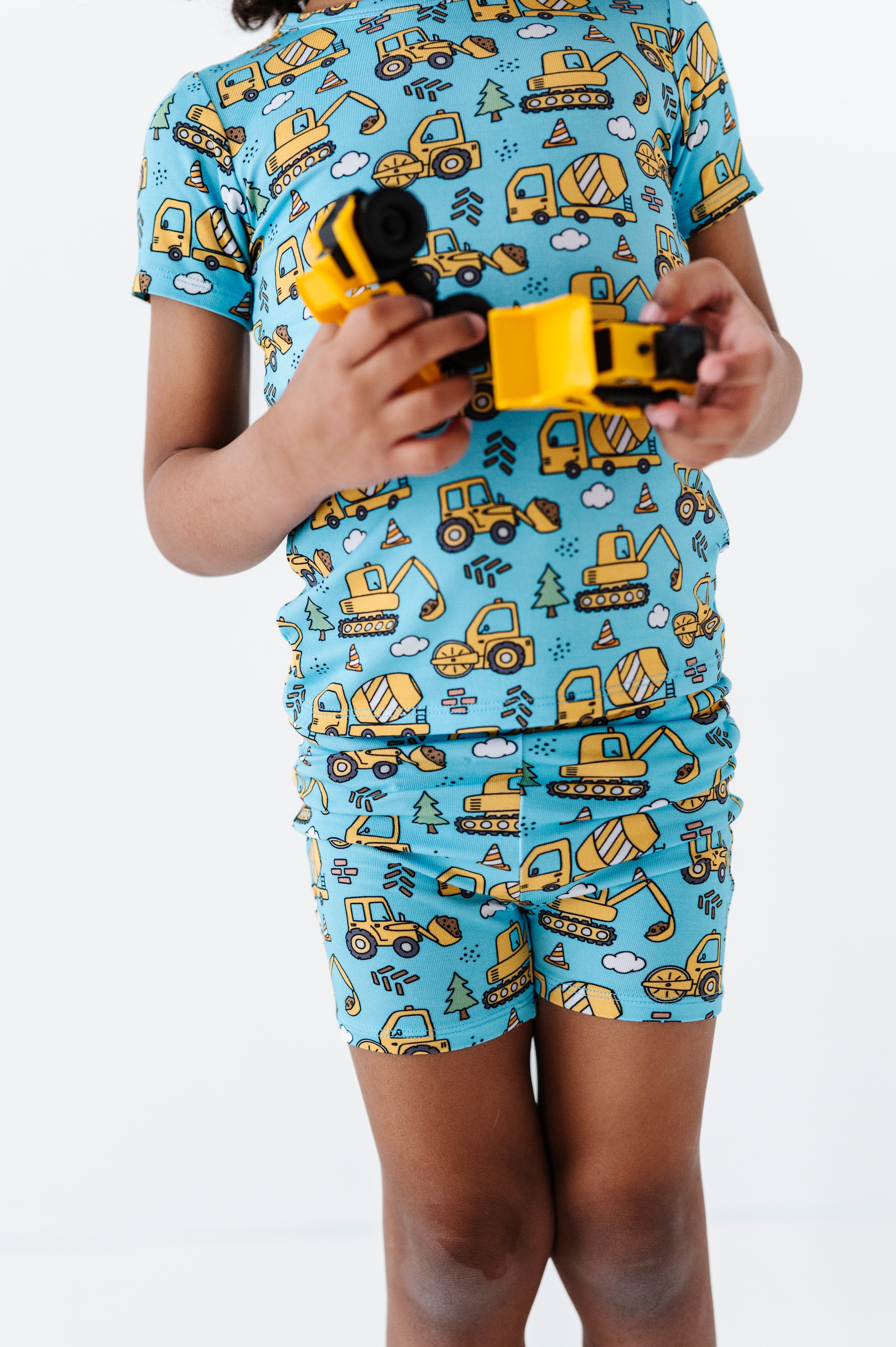Construction Pajama Short Set