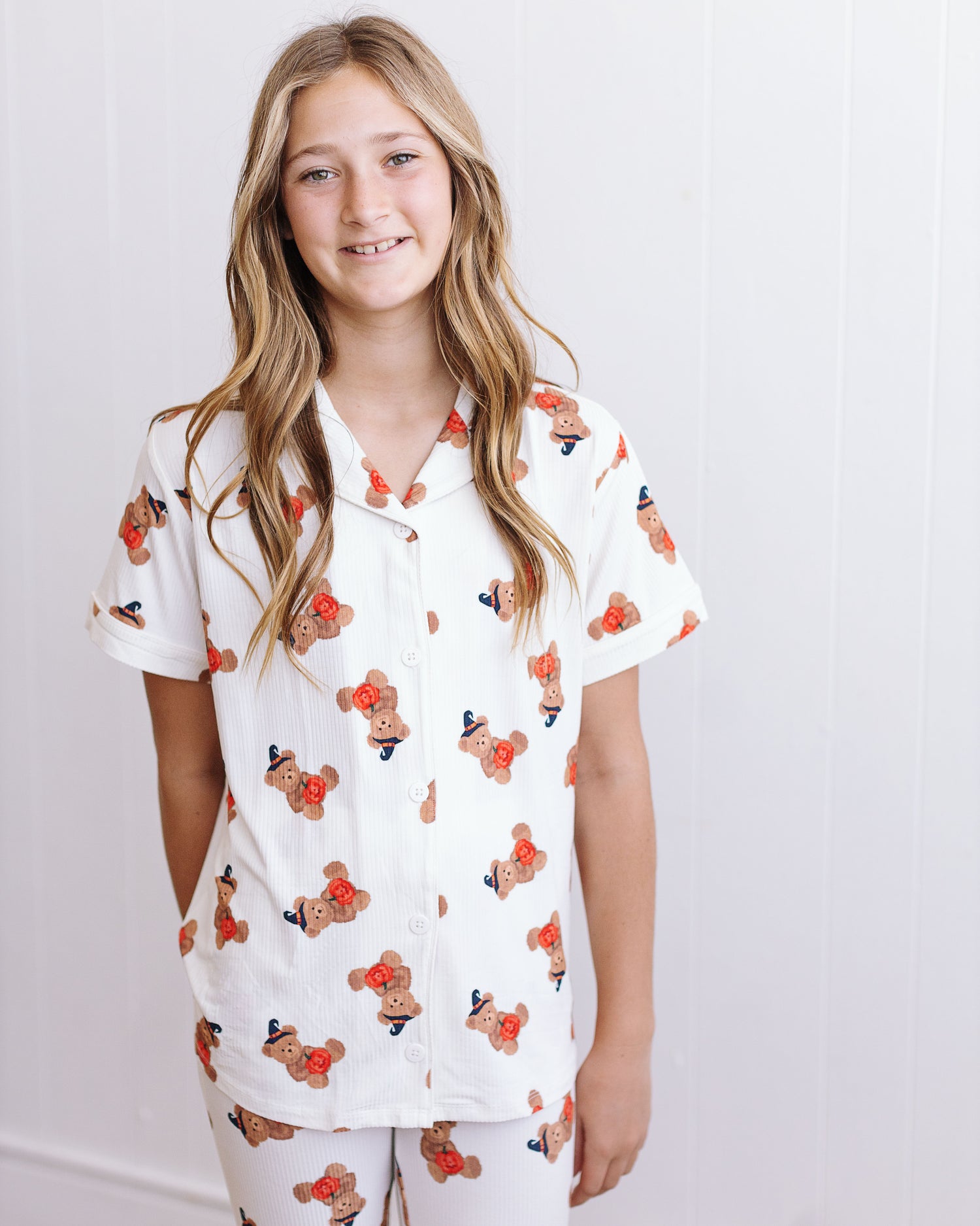 Halloween Bear Girls Flare Lounge Set