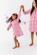 Load image into Gallery viewer, Candy Cane Girls Button Down Gown
