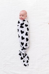 Black Heart Swaddle