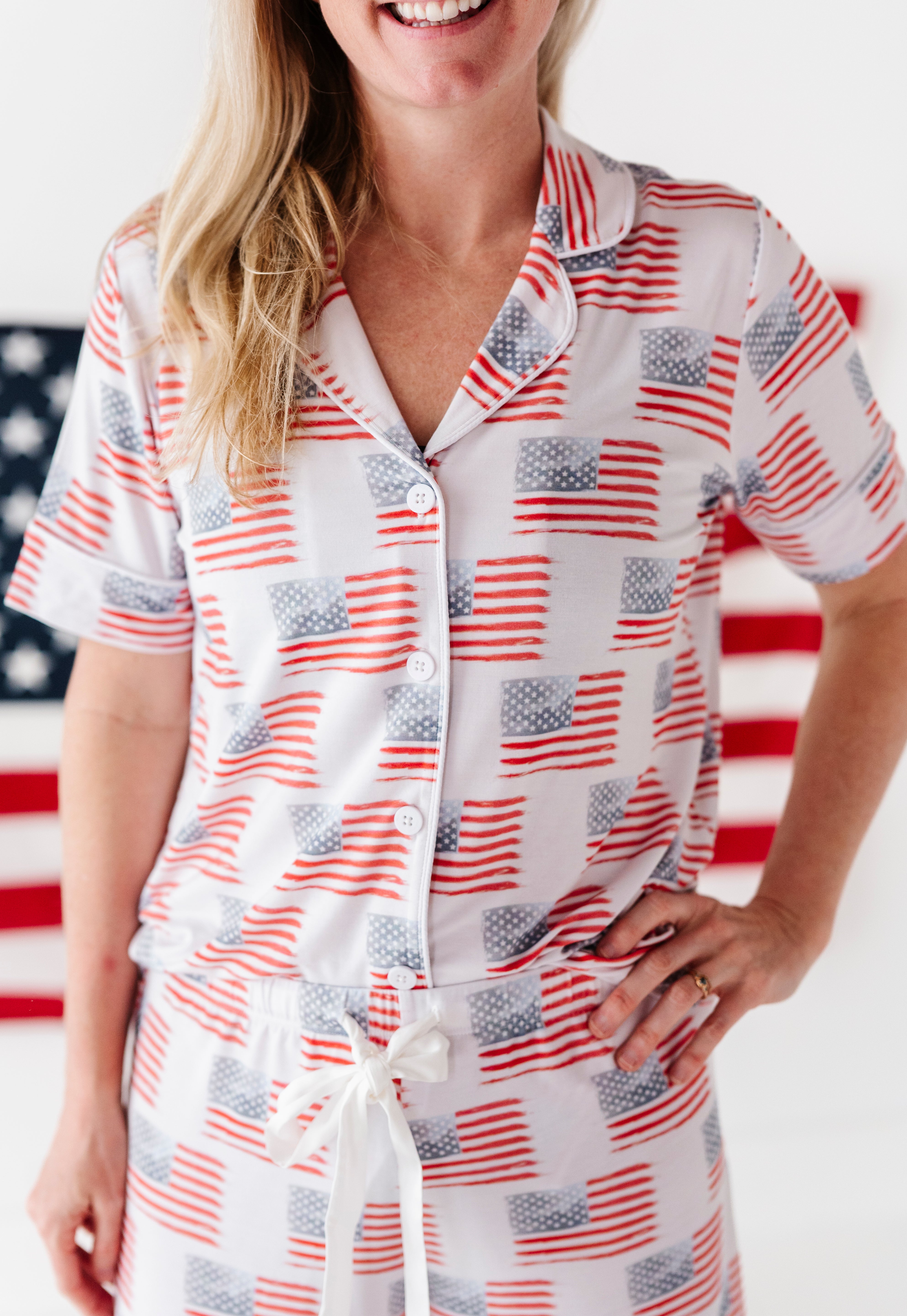 American Flag Women’s Short Set