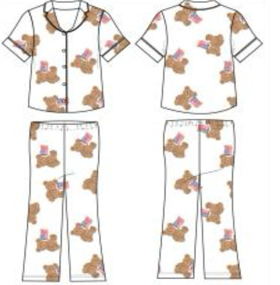American Bear Girls Flare Lounge Set