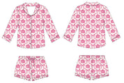 Pumpkin Bows Women's Short Set