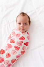 Load image into Gallery viewer, Pink Affirmation Heart Swaddle

