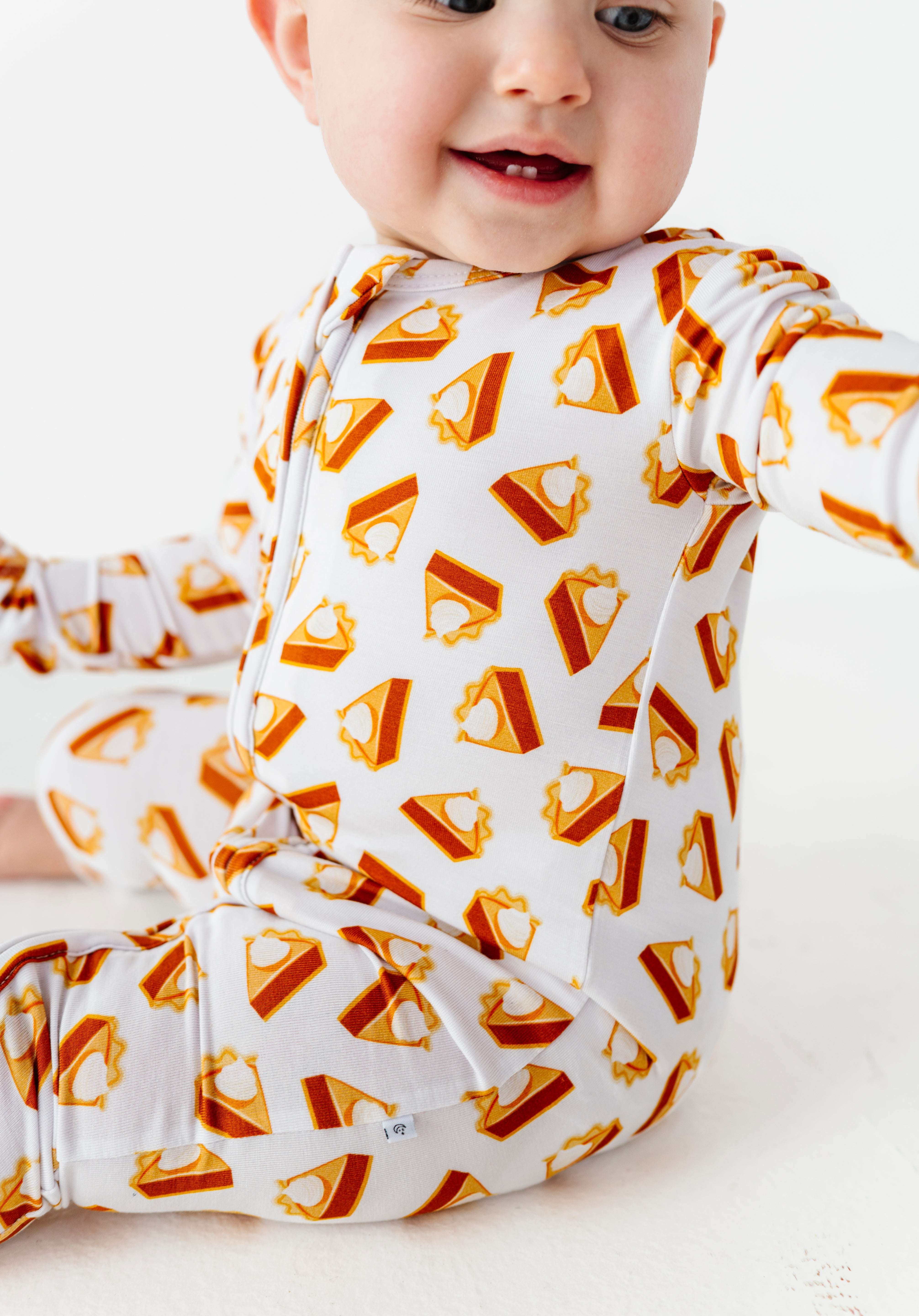 Pumpkin Pie Zipper Onesie
