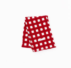 Red Check Swaddle