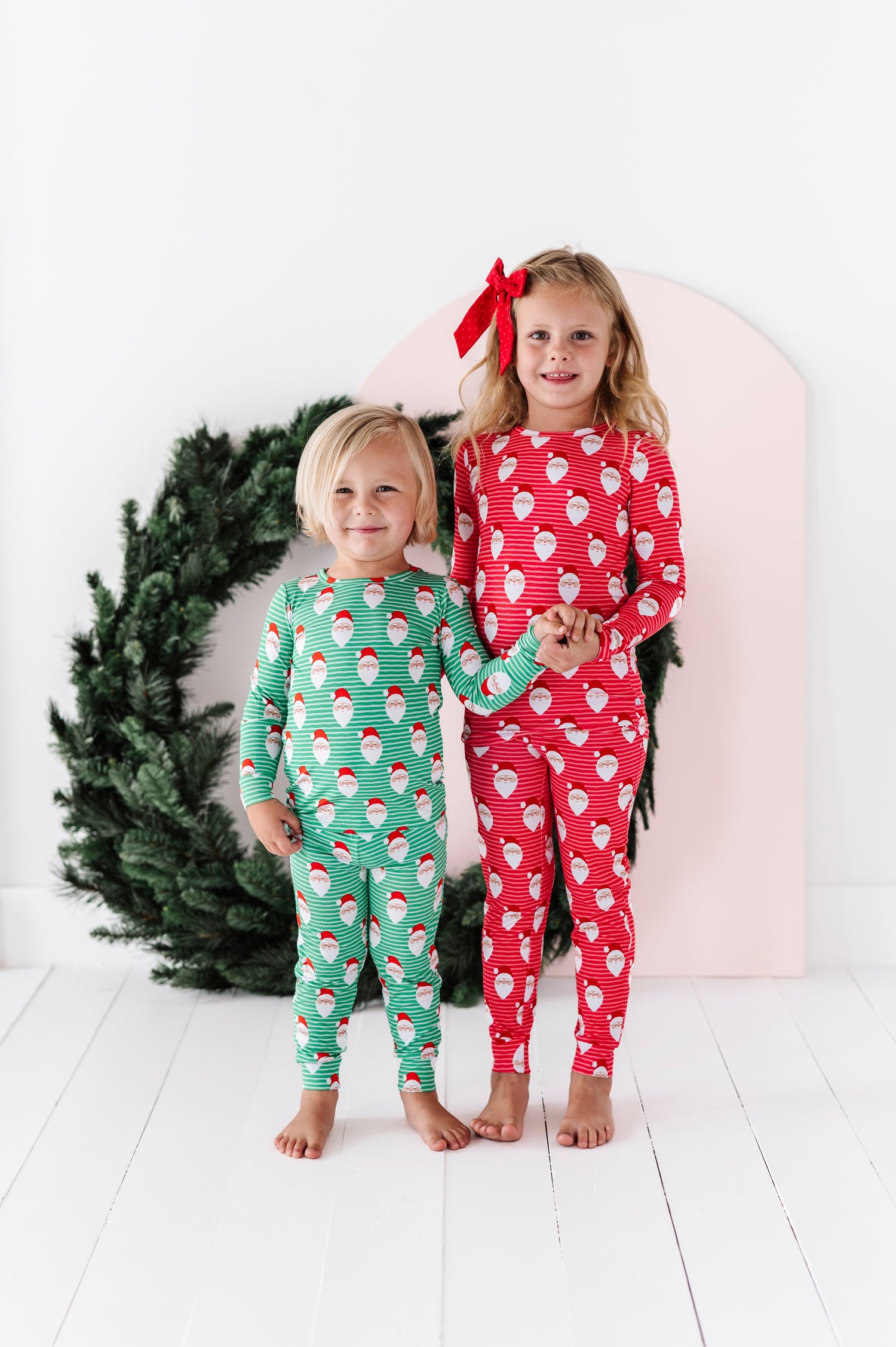 Green Santa Two-piece Long Set