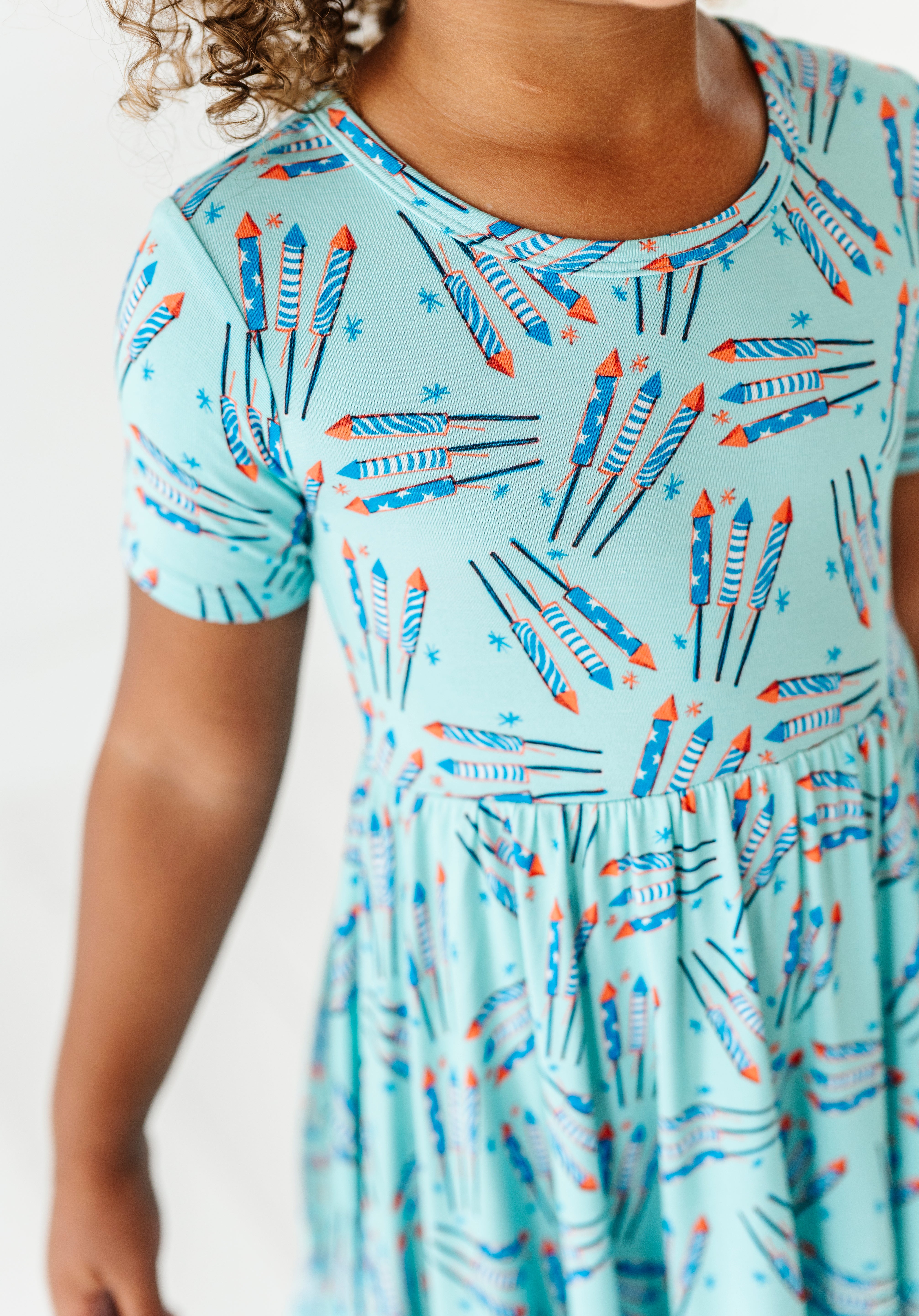 Fireworks Ruffled Dress