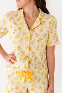 Happy Lemon Womens Short Set