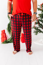 Load image into Gallery viewer, Classic Red Plaid Ribbed Men&#39;s Set
