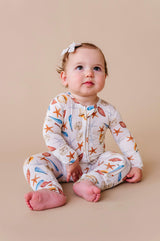 Sea Shells Zipper Onesie