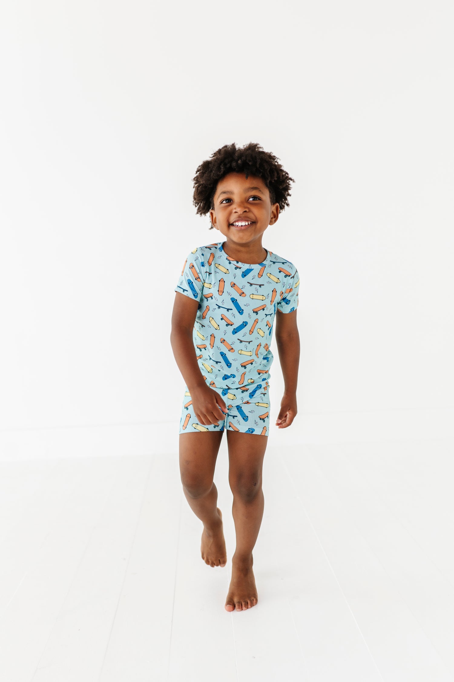 Ribbed Skateboard Short Set
