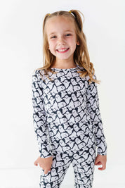 Ghosts Ribbed Two Piece Pajama Set