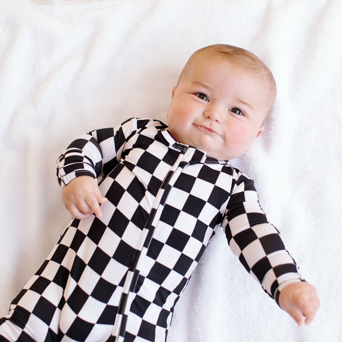 Black & White Checks Convertible Onesie