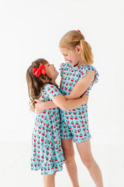 Cherries Ruffle Short Set